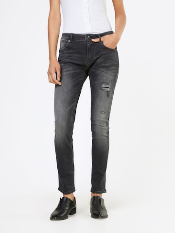 GARCIA Slimfit Jeans 'Rachelle' in Grijs: voorkant