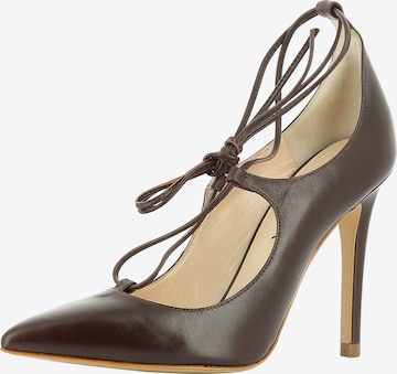 EVITA Slingback Pumps in Brown: front