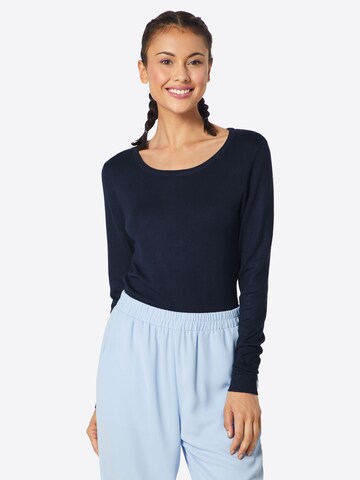 Pull-over 'Mafa' ICHI en bleu : devant