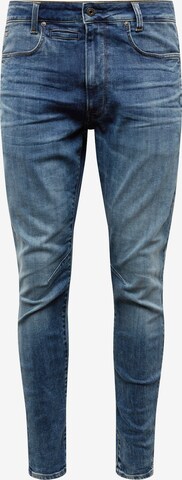 G-Star RAW Slimfit Jeans 'D-Staq 3D' in Blauw: voorkant