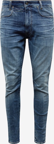 G-Star RAW Slimfit Jeans 'D-Staq 3D' in Blauw: voorkant