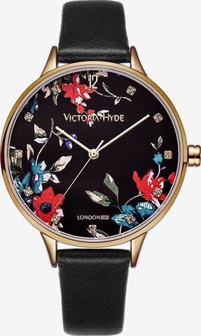 Victoria Hyde Analoog horloge in Zwart: voorkant