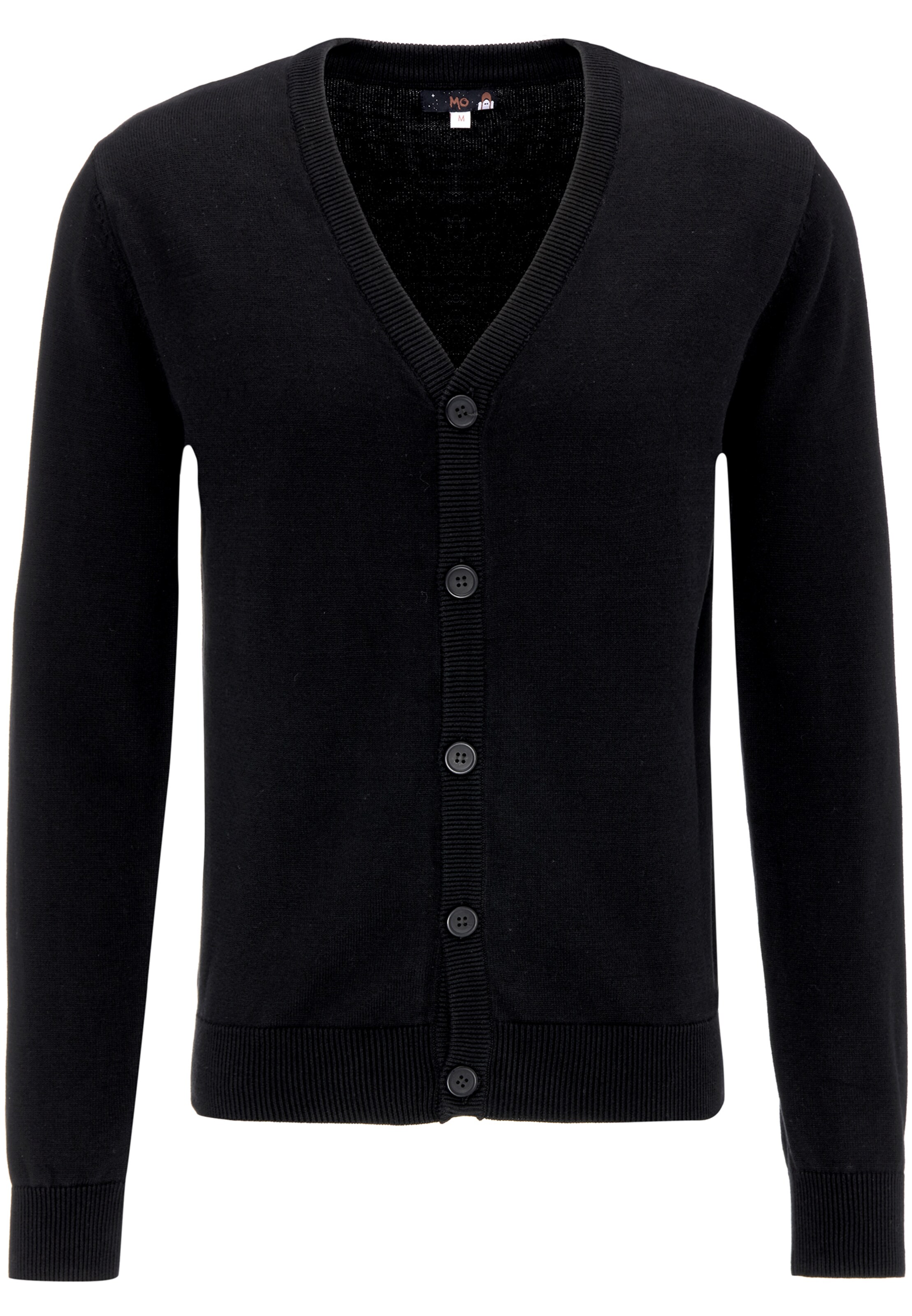 MO - Gebreid vest in de kleur Zwart