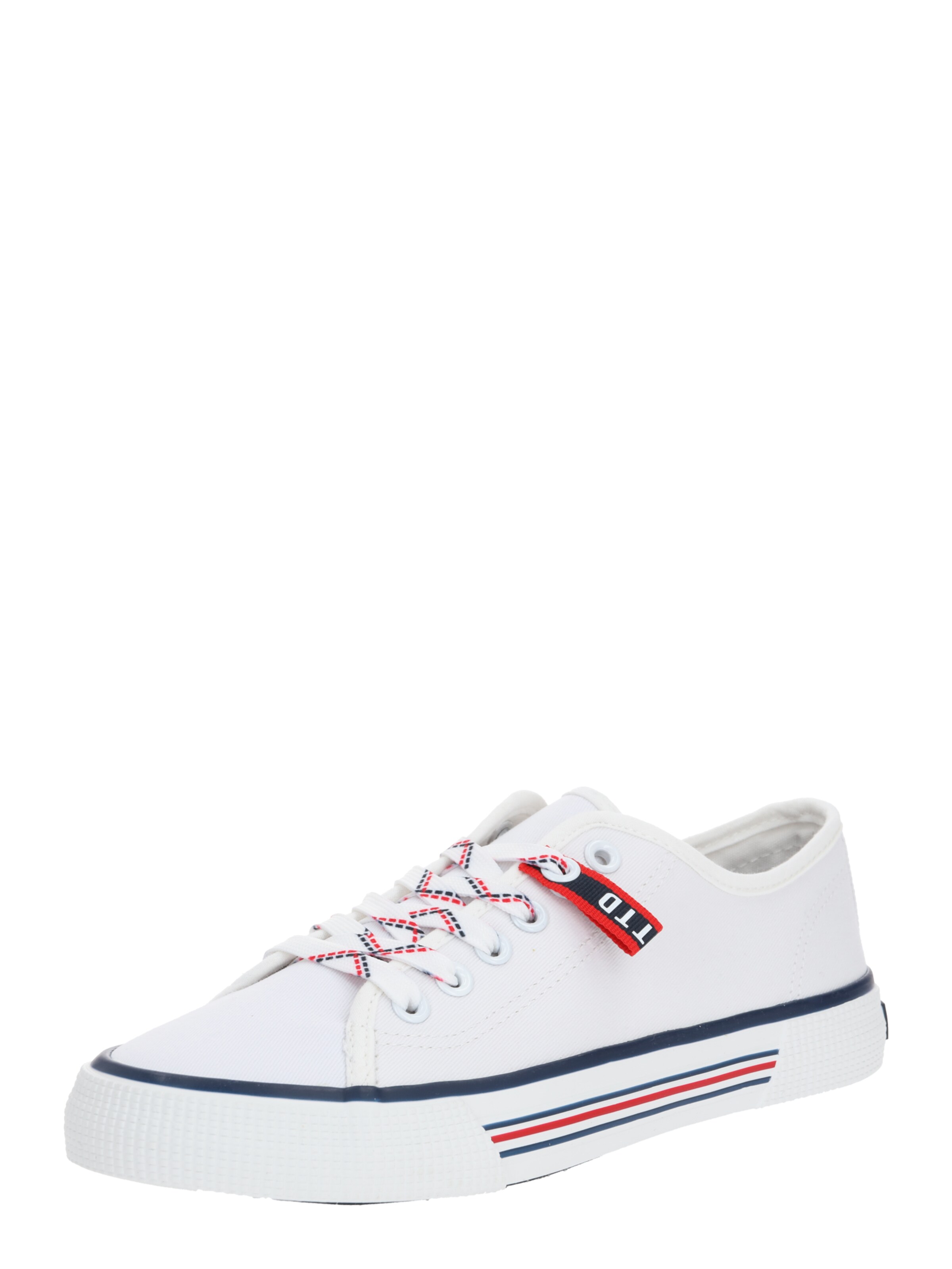 TOM TAILOR Sneakers laag in Wit: voorkant