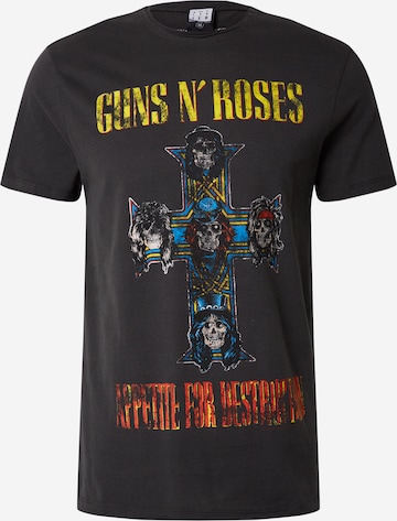AMPLIFIED Regular fit T-shirt 'GUNS N ROSES APPETITE FOR DESTRUCTION ' i svart: framsida