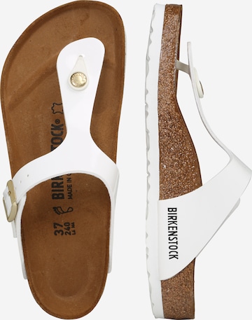 Tongs 'Gizeh' BIRKENSTOCK en blanc