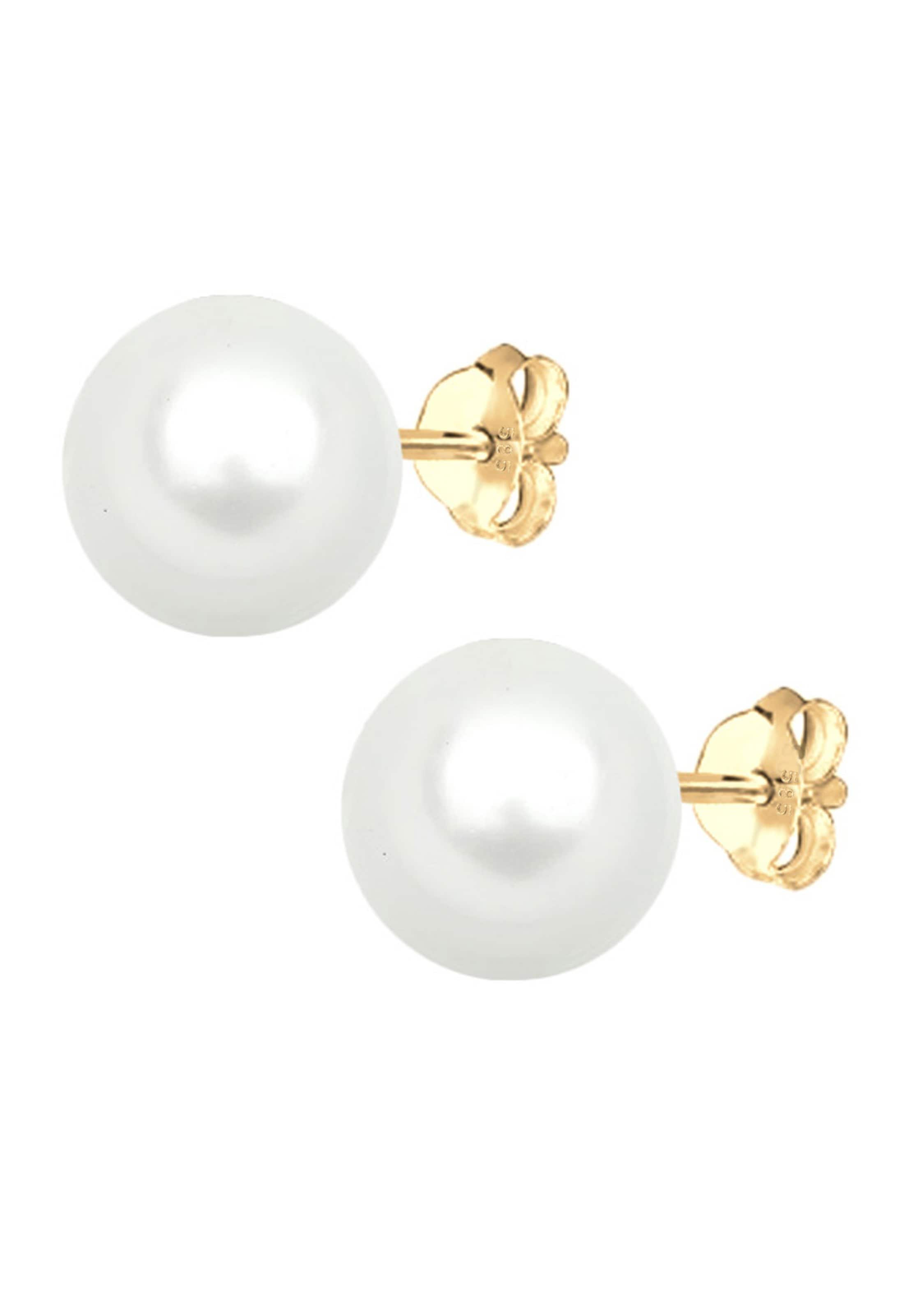 ELLI PREMIUM Earrings 'Perlen' in White