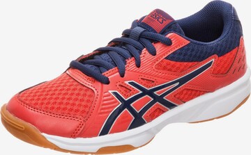 Chaussure de sport ASICS en rouge : devant