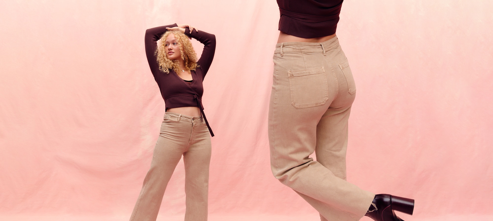 Strihy džínsov pre vysoké ženy s krivkami Široké džínsy alebo skrátené zvonové?
