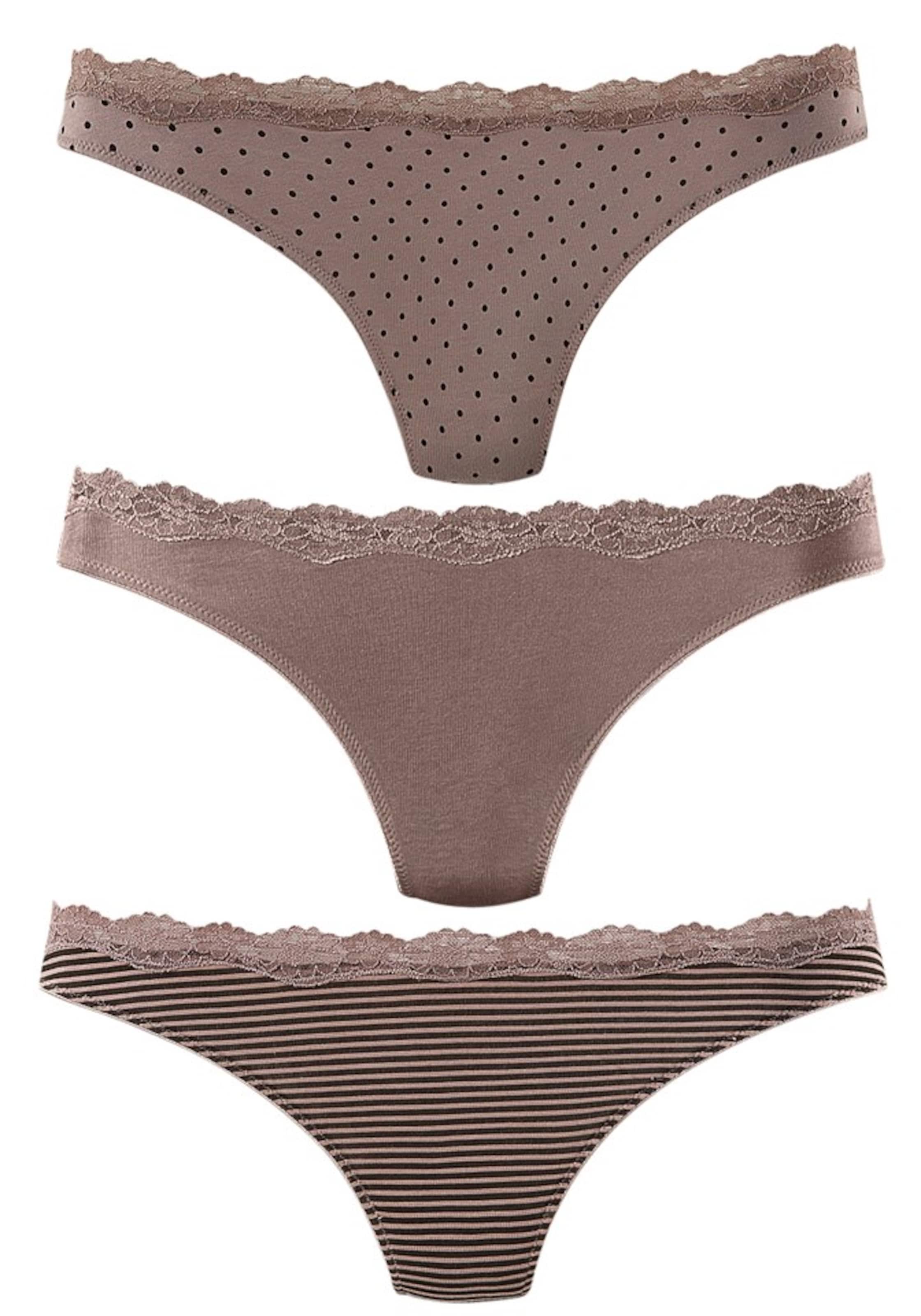 LASCANA Stringid, värv pruun: eest vaates