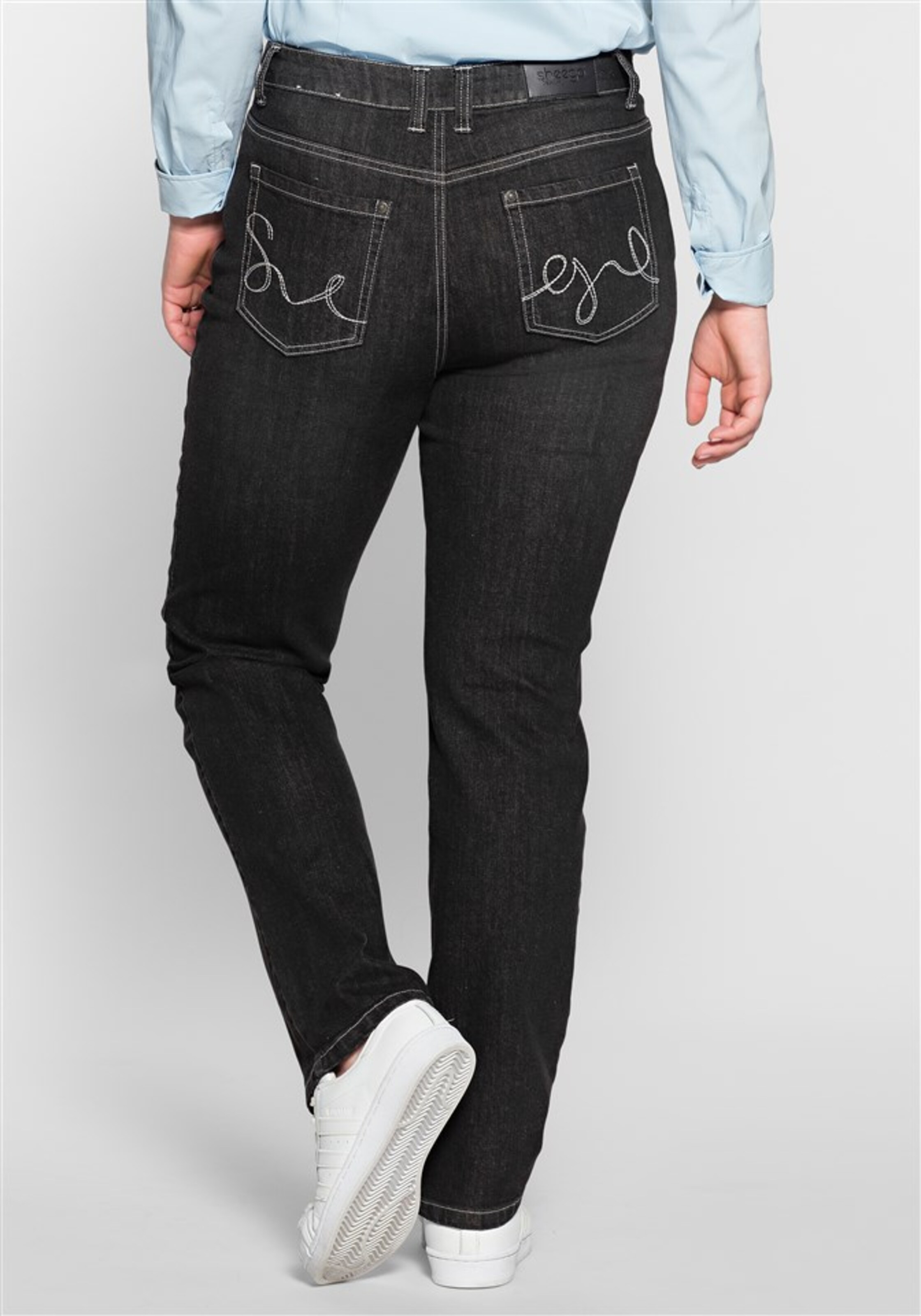Frauen Jeans SHEEGO Jeans in Schwarz - RF46629