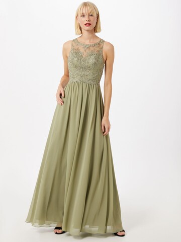 Laona Evening Dress in Green: front