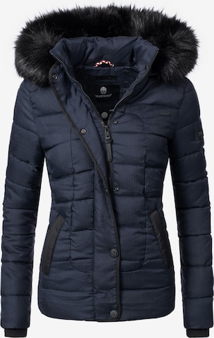 MARIKOO Winter Jacket 'Unique' in Blue: front