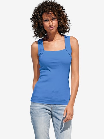 heine Top in Blue: front