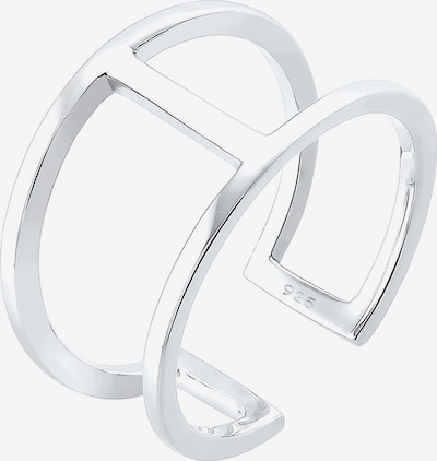 ELLI Ring 'Geo' in de kleur Zilver, Productweergave