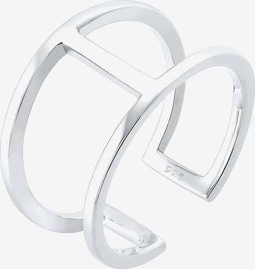 ELLI Ring 'Geo' i silver: framsida