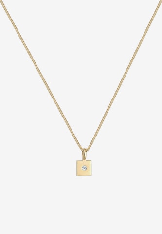 Elli DIAMONDS Necklace 'Viereck' in Gold