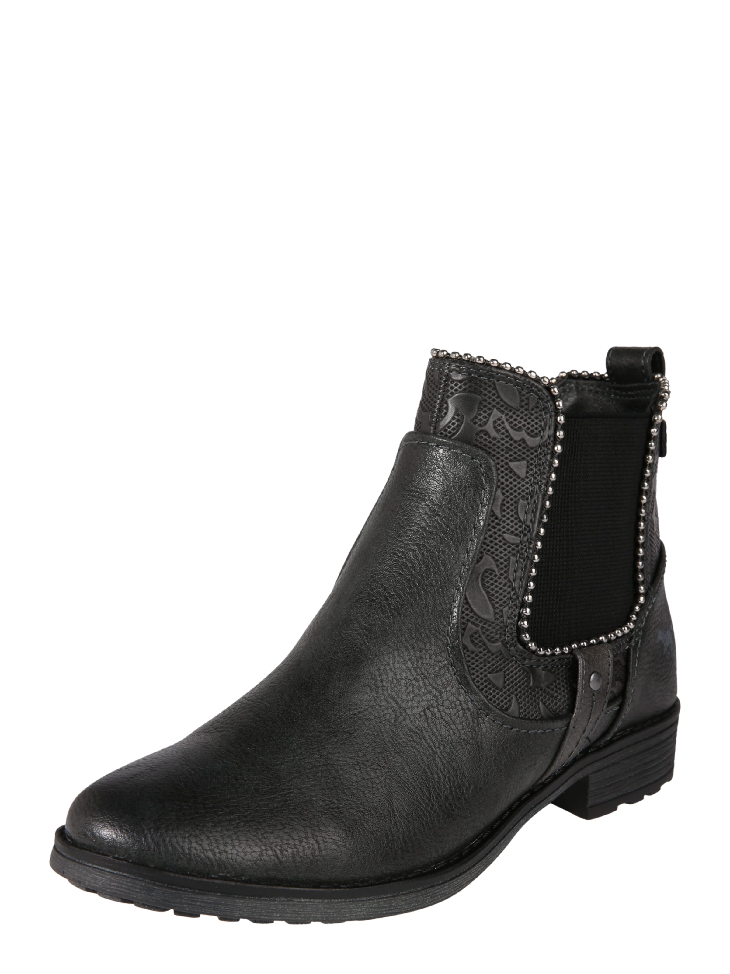 MUSTANG - Enkellaarsjes in de kleur Grafiet