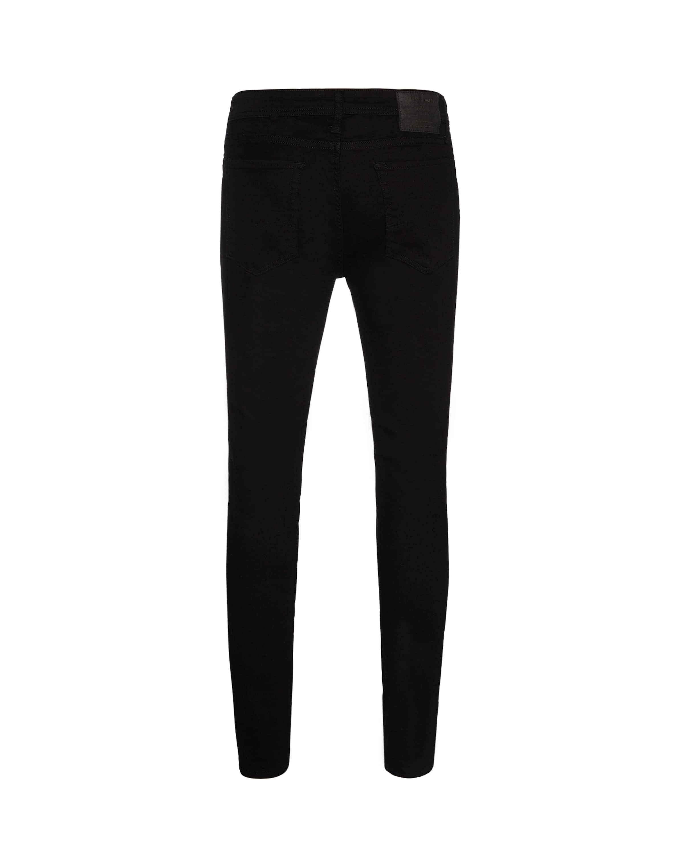 juoda JACK & JONES Siauras Džinsai 'Liam'