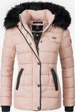 MARIKOO Winter Jacket 'Unique' in Pink: front