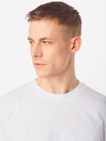 EDWIN Regular fit Shirt 'Katakana Embroidery' in White