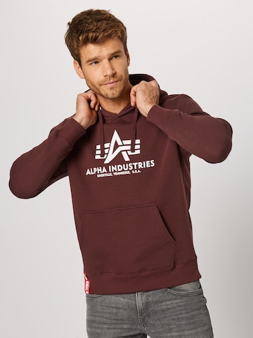 ALPHA INDUSTRIES Sweatshirt in Rood