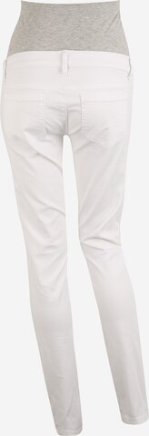 Coupe slim Jean 'Sigga' MAMALICIOUS en blanc