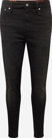 Superdry Skinny Jeans 'Travis' in Zwart: voorkant