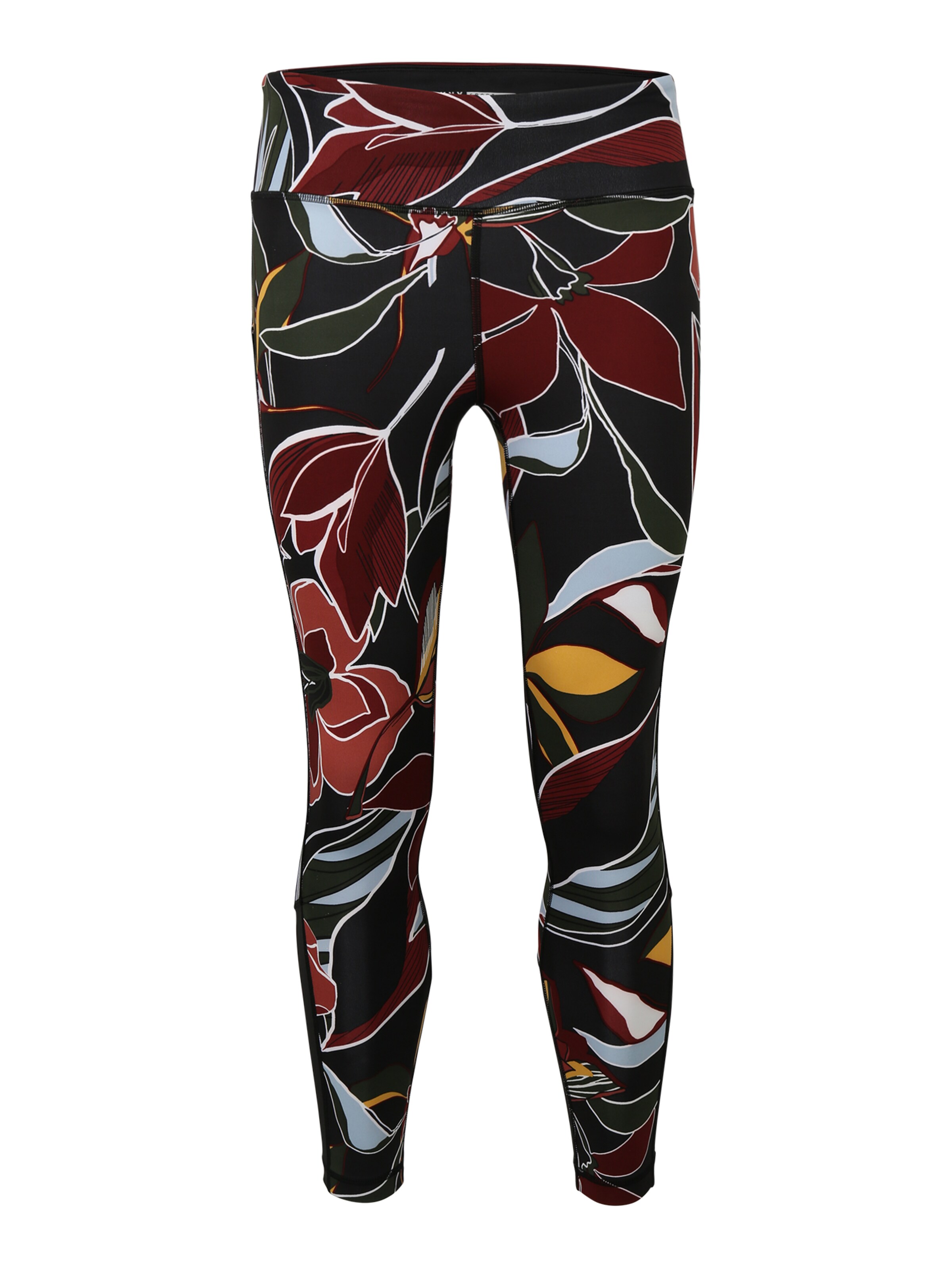 DKNY Sport - Sportbroek 'BONTANICA PRINT HIGH WAIST 7/8 LEGGING' in de kleur Roestbruin