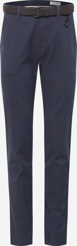 TOM TAILOR DENIM Regular Chino in Blauw: voorkant