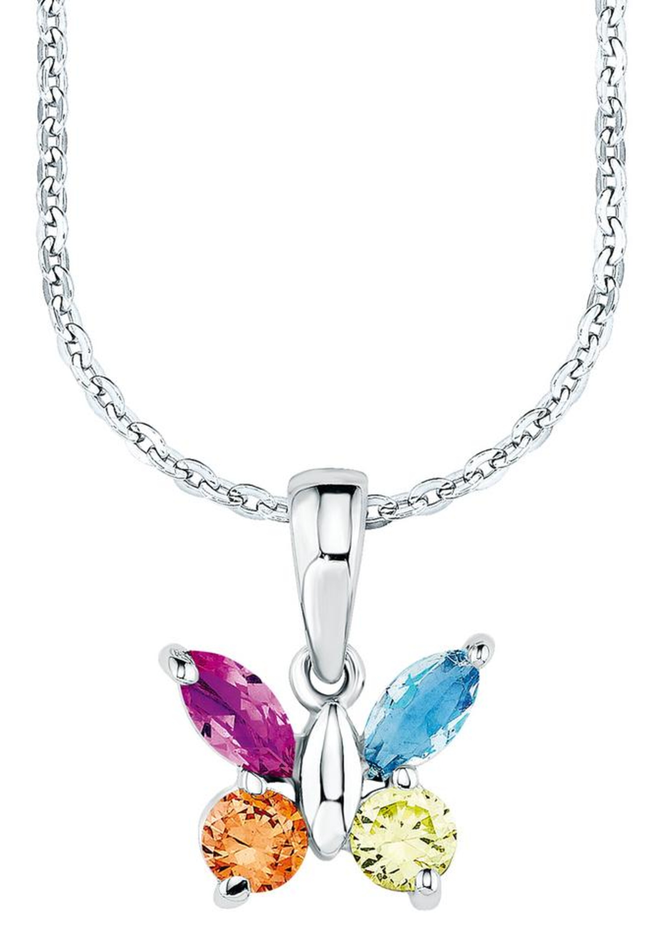 AMOR Kette mit Anhänger in Mischfarben: Vorderseite