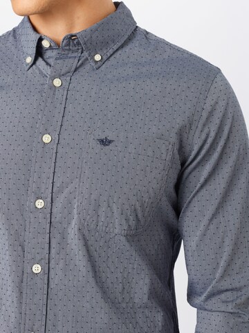 Dockers Slim fit Button Up Shirt 'Alpha' in Blue