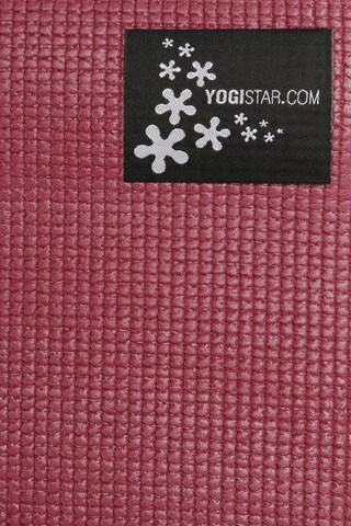 YOGISTAR.COM Yogamatte '183 cm x 61 cm x 4 mm' in Rot