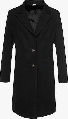 LASCANA Winter Coat in Black: front