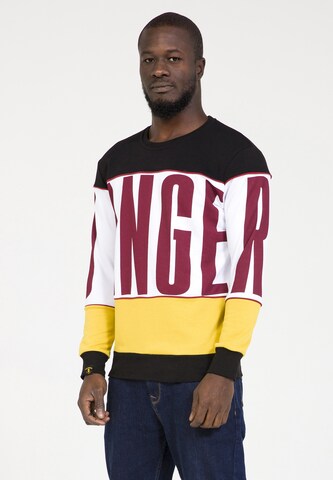 Pull-over PLUS EIGHTEEN en noir : devant