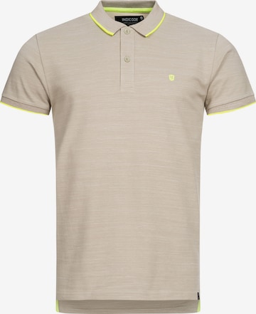 INDICODE JEANS Polo ' Mecklenburgh ' in Beige: front