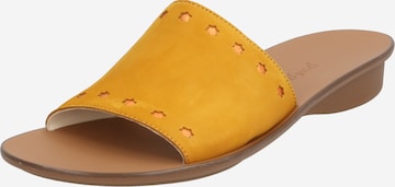 Paul Green Mules in Yellow: front