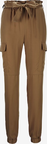 Effilé Pantalon cargo heine en marron : devant