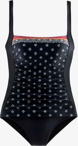 LASCANA Balconette Swimsuit 'Kimer' in Black: front