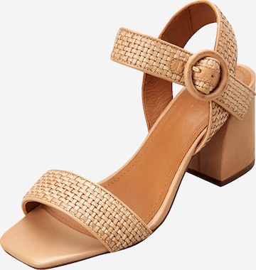 EDITED Sandalette 'Indra' in Beige: predná strana