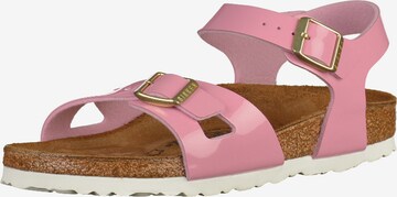 Sandales 'Rio' BIRKENSTOCK en rose : devant