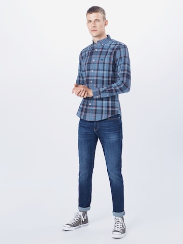 Dockers Slim fit Button Up Shirt 'ALPHA' in Blue