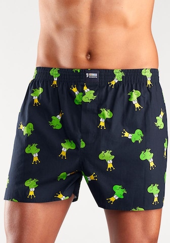 Boxer 'Frosch' di Happy Shorts in blu: frontale