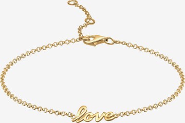 ELLI Foot Jewelry 'Love-Schriftzug' in Gold: front