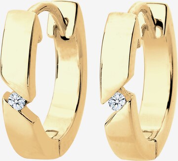 Elli DIAMONDS Earrings 'Funkelnd' in Gold: front