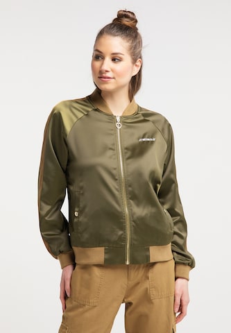 MYMO Between-Season Jacket in Green: front