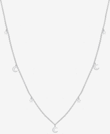 ELLI Necklace 'Halbmond, Sterne' in Silver