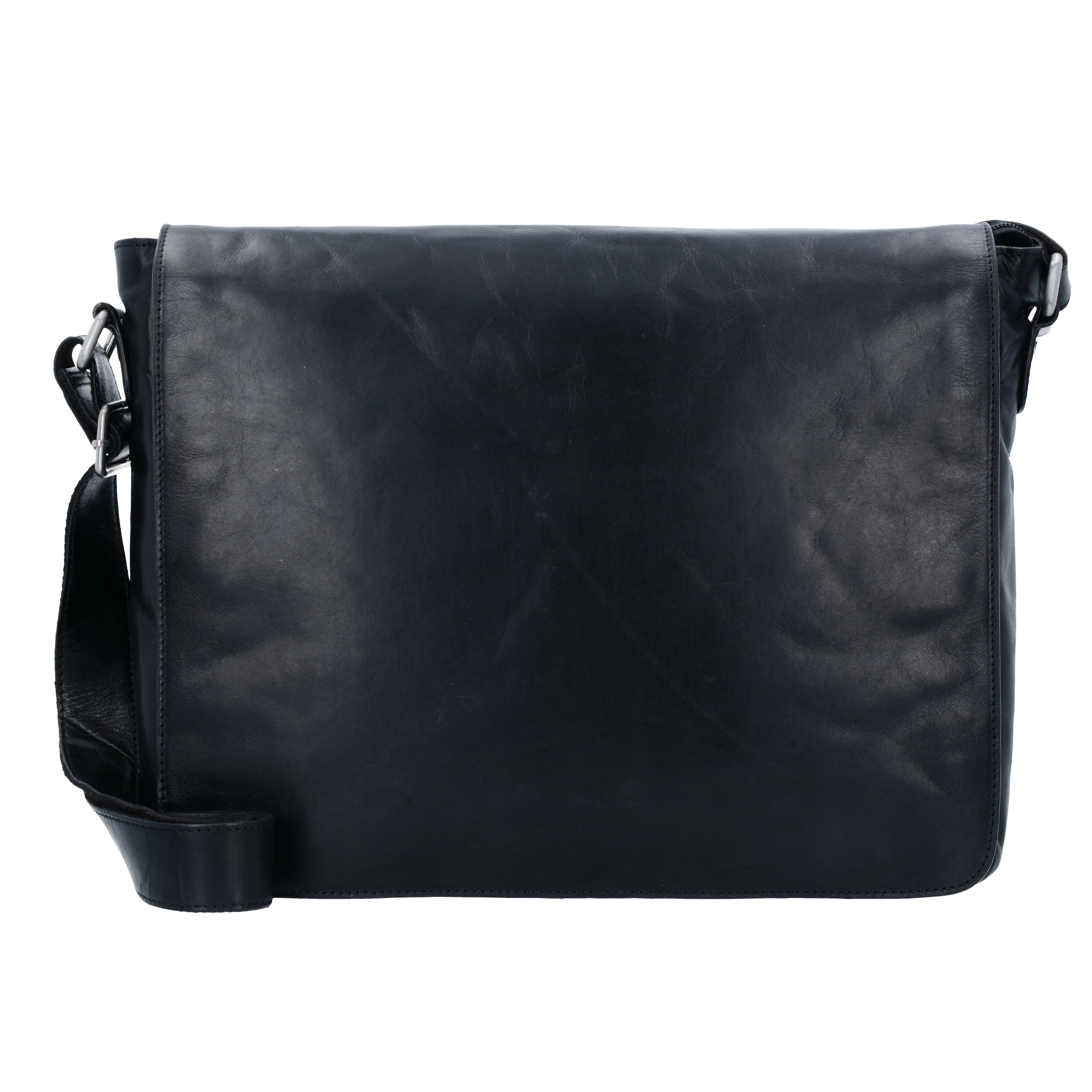 Borsa messenger 'Cambridge' di LEONHARD HEYDEN in nero: frontale