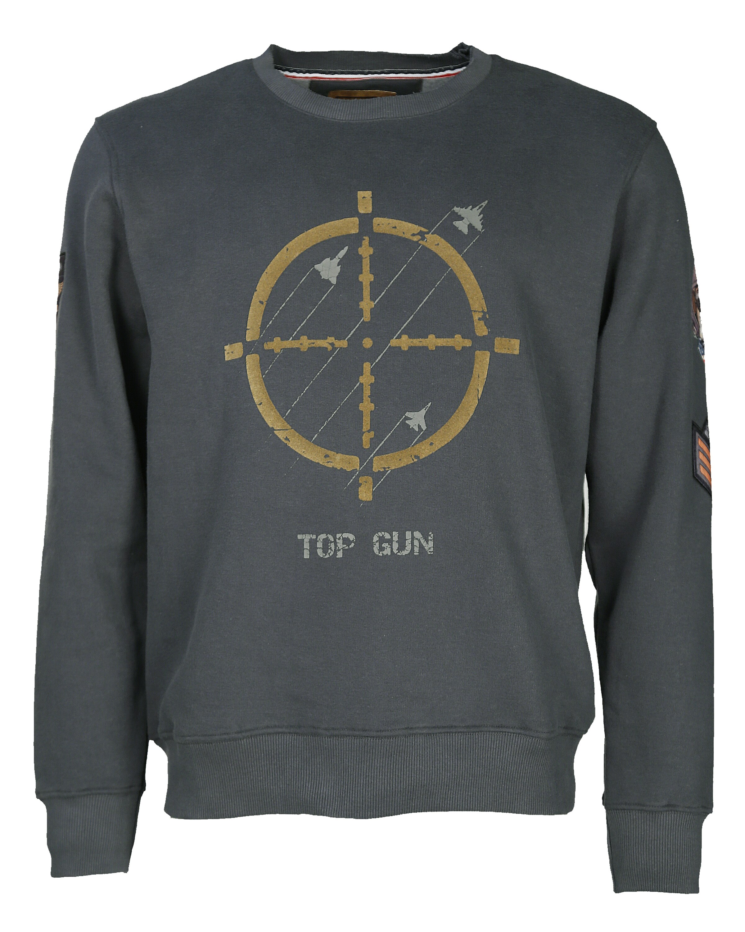 TOP GUN Sweatshirt 'TG-9011' in Yellow gold / Light green / Dark green, Item view