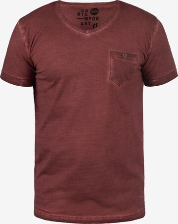 !Solid V-Shirt 'Tinny' in Rot: predná strana